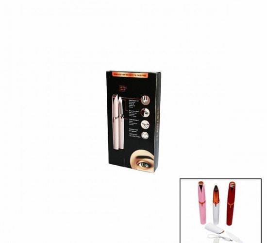 FLAWLBSS K-02 (18K GOLD PLATED) (USB ŞARJLI) (KALEM MODELİ) (KAŞ & BURUN & YANAK KIL) TÜY TEMİZLEME MAKİNESİ ( IŞIKLI )*100                     qwe05