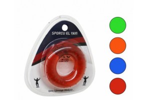 İBİCO İ19-013 ( HALKA MODEL ) ( ŞEFFAF & RENKLİ ) SPORCU SİLİKON EL YAYI*300