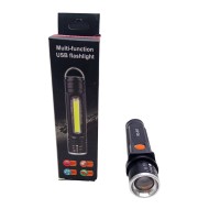 RANCHİ MULTİ-FUNCTİON RC-517 ZOOMLU USB ŞARJLI EL FENERİ METAL KASA*240