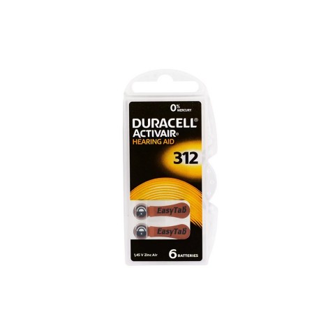 DURACELL ( 312 ) ( 6PCS ) İŞİTME CİHAZ KULAK PİLİ*10X10