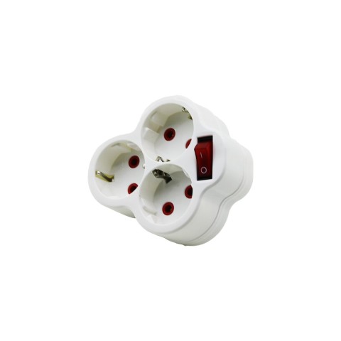 FETİH ELEKTRİK KOD-117-03-P 107-03 ( 3LÜ ) ( ANAHTARLI ) ( PAPATYA YONCA ) GOLYAT*12X10