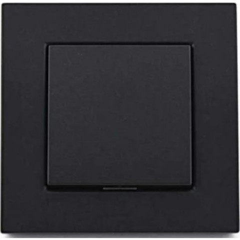 ATOM ( SİYAH ) TEKLİ ANAHTAR PRİZ*12X10