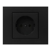 ATOM ( SİYAH ) NORMAL PRİZ*12X10