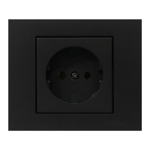 ATOM ( SİYAH ) NORMAL PRİZ*12X10