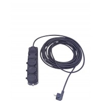 VEETRİN S-31510-3 ( 3LÜ ) ( 10MT ) ( KAUÇUK PRİZ ) ( UZATMA KABLOSU ) ( 3X1.5 CCA KABLO ) ( ŞEFFAF PENCERELİ BEZ ÇANTA ) ( KAUCUK )*10