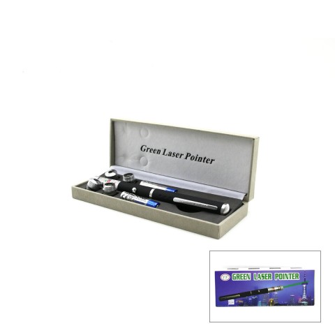 GREEN LASER POINTER YF-J02 ( YEŞİL LAZER ) (SİYAH METAL KASA) (FİŞLİ PİL ŞARJ CİHAZLI ) (BEYAZ KUTU AMBALAJ)*100
