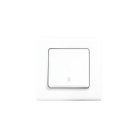 VİKO ( 9140 0004 ) LİNNERA S ( VAVİEN ) TEKLİ ANAHTAR ( BEYAZ ) ( ÇERÇEVELİ )*12X10