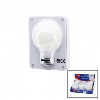 ZMAX-3183 (AMPUL MODEL) (PİLLİ) DEKORATİF GECE LAMBA (3 MODE IŞIK) (7.9X10.3X1.7CM)(3İN1 MONTAJ=MIKNATIS-VİDA-CIRT YPŞ.)*12X10