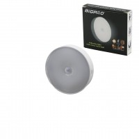 BİGPRO ( BEYAZ LED ) ( SENSÖRLÜ=0--3MT ) ( USB ŞARJLI ) YUVARLAK LAMBA ( ÇAP: 8.3CM & KALINLIK: 2CM )*200