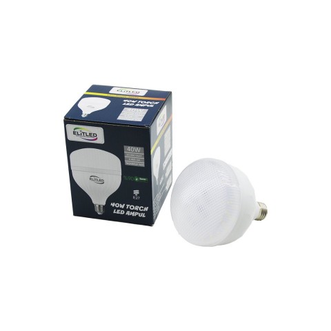 ELİTLED EL-02 12/24 ( 40W ) TORCH LED BULB AMPUL ( BEYAZ & 6400K ) ( E27 ) ( 4400 LÜMEN ) ( 20.000 SAAT ÖMÜR )*30