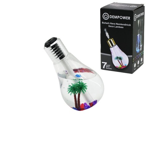 DP-25 DEKORATİF ( NEMLENDİRİCİLİ ) ( 7 RENK ) ( 2W ) BUHARLI GECE LAMBASI*120