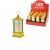 LED STORM LANTERN KRD-7939 ( KARE KUBBE ) ( PİLLİ ) RAMAZAN LED IŞIK GOLD*12X30