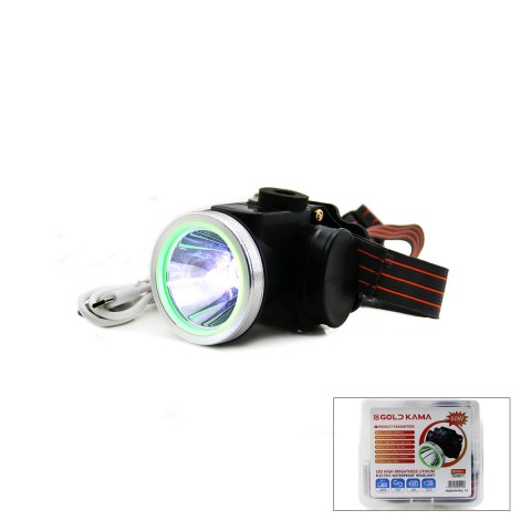 GOLD KAMA XJ-5211 ( ŞARJLI ) ( 60W ) KAFA LAMBASI FENER ( USB & TYPE-C ) ( DİJİTAL ) (3-KADEME IŞIK AYARI & FLAŞÖR ) 2400mAH*100