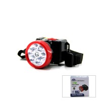 GOLD KAMA-3363 ( ŞARJLI ) ( 2W ) KAFA LAMBASI FENER 6 LED ( FİŞ ŞARJLI ) ( KADEME IŞIK AYARI )*120