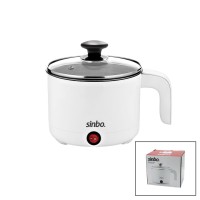 SİNBO SCO-5043 (ELEKTRİKLİ) (FONKSİYONLU) PİŞİRİCİ (ÇELİK) TENCERE (800ML) (400W) (BUHARDA PİŞİRME APARATI) (CAM KAPAK)*12