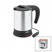 SİNBO SK-7371 ( 12V ) ARAÇ İÇİ KETTLE ( PASLANMAZ ÇELİK ) SU ISITICISI ( 0.8LT ) ( 120W ) ( ÇAKMAKLIK FİŞLİ ) ( PLASTİK KAPAK & KULP )*12