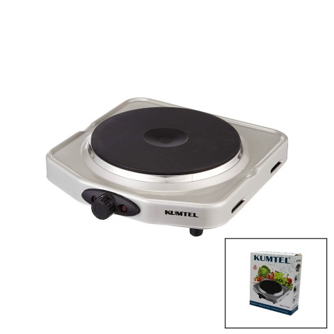 KUMTEL LX-7011 ( GÜMÜŞ ) ( TEK GÖZLÜ ) ELEKTRİKLİ OCAK (1500W) (AYARLANABİLİR TERMOSTAT) (KAYMAZ AYAK) (HIZLI ISINAN TAŞ)*4