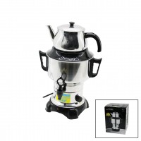 ARMAĞAN AKS-1001 ( 3.5LT & TEK MUSLUK ) ( KLASİK ÇAY SETİ= DEMLİK & SU KAZANI ) ELEKTRİKLİ SEMAVER ( 1100W ) ( 5A ) ( GİZLİ REZİSTANS )*4