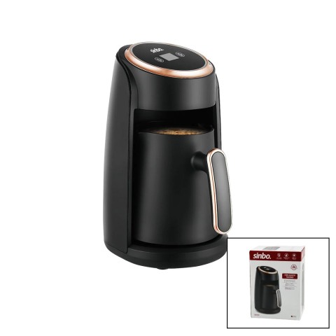 SİNBO SCM-2978 ( GOLD ) ELEKTRİKLİ TÜRK KAHVESİ MAKİNESİ ( 4 FİNCAN ) (SESLİ UYARI & TAŞMA ÖNLEYİCİ SİSTEM)*4