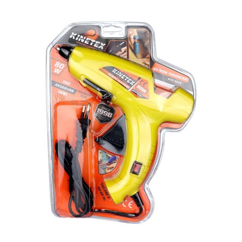 KINETEX KTX-3208 ( 80W ) ( ANAHTARLI ) ( SICAK ) ( KALIN MUM ) SİLİKON TABANCASI*55