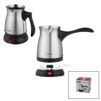 SİNBO SCM-2991 (ÇELİK) ELEKTRİKLİ CEZVE (TÜRK KAHVE MAKİNESİ & 6FİNCAN=500ML) (360° KABLOSUZ KULLANIM) (KATLANIR KULP) (600W)*8