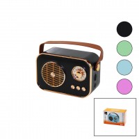 PLATOON PL-4641 (WİRELESS) HOPARLÖR & SPEAKER (IŞIKLI) (USB ŞARJLI) (RENKLİ KASA & BRONZ ÇERÇEVE)(USB & DC 5V & TF)*80