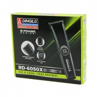 DINGILG RD-6050(X) (G-POWER) (G-PLUS) SAÇ SAKAL KESME & TRAŞ MAKİNESİ (AYARLI BIÇAK=0.1-05MM) (FİŞ ŞARJLI) (KROM KAPLI GÖVDE)*48