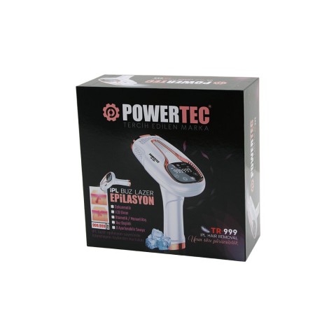 POWERTEC TR-999 ( IPL BUZ LAZER ) EPİLASYON CİHAZI ( FİŞLİ ŞARJLI ) (DOKUNMATİK LCD EKRAN) (36W) (9-SEVİYE AYARI) (OTOMATİK & MAUEL)*20