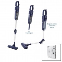 SİNBO SVC-8625 DİKEY ELEKTRİKLİ PRATİK SÜPÜRGE ( ERGOMİK KATLANABİLİR BORU & ESNEK HAREKET) ( 600W MOTOR & 3 HEPA FİLTRE )*1
