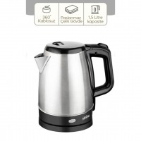 SİNBO SK-8015 ( ÇELİK ) KETTLE 1.7LT ( GİZLİ REZİSTANS & KABLOSUZ )*8