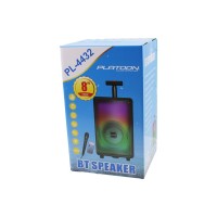 PLATOON PL-4432 BLUETOOTH ( MİKROFON & KUMANDALI ) SPEAKER IŞIKLI (2400mAH) (256x228x421MM) (20W & 100HZ-20KHZ & 85dB)*6