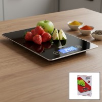 SİNBO SKS-4526 ( CAM ) MUTFAK TARTISI TERAZİ ( LCD EKRAN ) ( 5KG/1GR ) (PİLLİ=CR2032) (GR/OZ/ML/IB ÖLÇÜM)*24