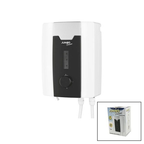 JUMBO PREMİUM ( BEYAZ ) SU ISITICI ELEKTRİKLİ ŞOFBEN ( DUŞ BAŞLIK )( 7 EMNİYET TERMOSTAT )( 3 KADEMELİ ) (8000W)*6