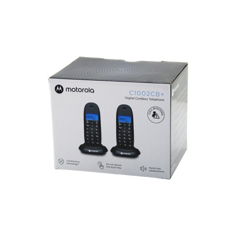 MOTOROLA C-1002CB ( 2PCS ) ( SİYAH ) (DİJİTAL) (KABLOSUZ & TELSİZ) TELEFON (ARAYAN NO GÖRME) (50 HAFIZA)*6