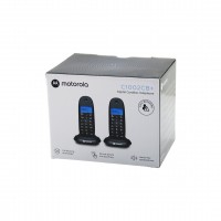 MOTOROLA C-1002CB ( 2PCS ) ( SİYAH ) (DİJİTAL) (KABLOSUZ & TELSİZ) TELEFON (ARAYAN NO GÖRME) (50 HAFIZA)*6