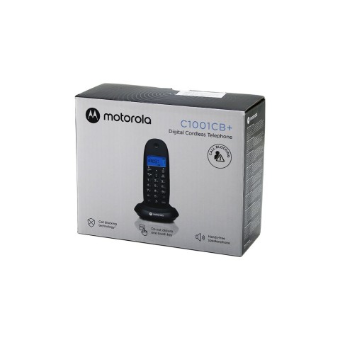 MOTOROLA C1001CB ( SİYAH ) (DİJİTAL) (KABLOSUZ & TELSİZ) TELEFON (ARAYAN NO GÖRME) (50 HAFIZA)*8