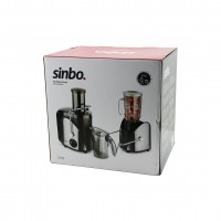 SİNBO SJ-3195 KATI MEYVE & SEBZE SIKACAK BLENDER SET ( 600W) ( 1000ML MEYVE SUYU HAZNESİ ) ( 2N1 )*2