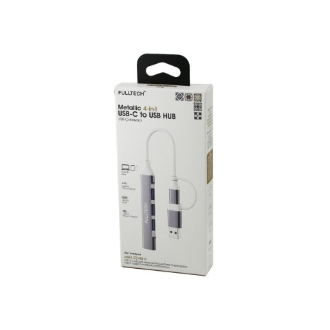 FULLTECH FH-6 ( 4İN1 ) USB PORTLU ÇOĞALTICI ( USB TO TYPC-E ) ( 4 X USB PORT )*10X10