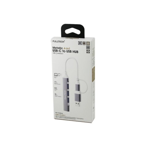 FULLTECH FH-6 ( 4İN1 ) USB PORTLU ÇOĞALTICI ( USB TO TYPC-E ) ( 4 X USB PORT )*10X10