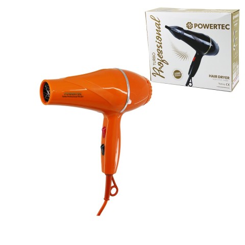 POWERTEC TR-501 ( TURUNCU ) SAÇ KURUTMA & FÖN MAKİNESİ 2500W PERFORMANS*12