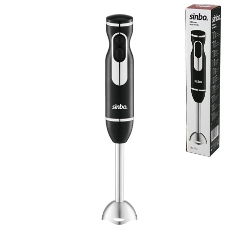 SİNBO SHB-7513 ( SİYAH - GÜMÜŞ ) ( ÇUBUK ) EL BLENDER ( ÇELİK UÇLU ) ( DC MOTOR & 400W )*12