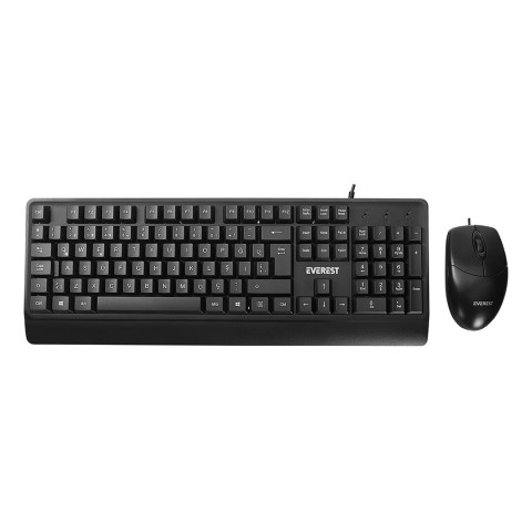 EVEREST KM-619 ( USB KABLOLU ) KLAVYE & MOUSE ( SET ) ( Q KLAVYE ) ( 3D & 1200DPI MOUSE )*20