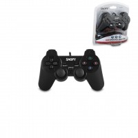 SNOPY SG-401 PS3 SİYAH OYUN KOLU ANALOG ( TİTREŞİMLİ ) ( USB KABLO ) ( 15 TUŞ & 2 ANALOG & 8 YÖN TETİKLEYİCİ ) ( 1.8MT KABLO )*50