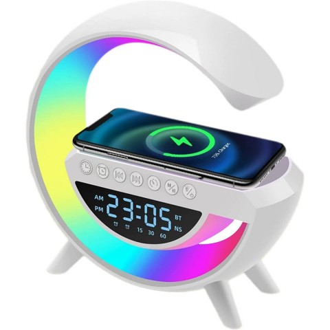 LED WIRELESS GK-11 BT-3401 KABLOSUZ ŞARJLI & HOPARLÖR SPEAKER & G KASA ( RGB IŞIKLI ) ( SAAT & FM RADIO & ALARM ) ( BT & USB & TF & AUX ) *24