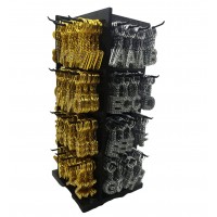 KRT-1090 ( DÖNER STANDLI ) ( MİX=ALTIN & GÜMÜŞ & TAŞLI & HARFLİ= KARMA ) ANAHTARLIK*768X1