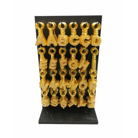 KRT-1069 ( ALTIN TAŞLI & HARFLİ ) ANAHTARLIK ( STANDLI )*288X2