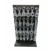 KRT-1072 ( GÜMÜŞ TAŞLI & HARFLİ ) ANAHTARLIK ( STANDLI )*288X2