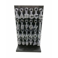 KRT-1072 ( GÜMÜŞ TAŞLI & HARFLİ ) ANAHTARLIK ( STANDLI )*288X2