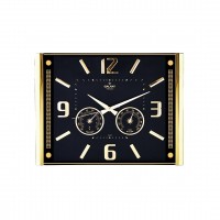 GALAXY PREMİUM 707-A-1 A-2 G-1 BAROMETRELİ ( ISI & NEM ÖLÇER ) KABARTMA RAKAMLI DUVAR SAATİ ( 41.5X32CM )*10