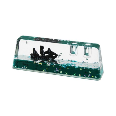 PABLITO PBT-259 (KALEMLİKLİ) (YEŞİL SU &YILDIZLI) (D.GEN MİKA) YÜZEN BATMAYAN GEMİ (DEKORATİF AKVARYUM) (14.6X5.2X3.7X2.2CM)*75